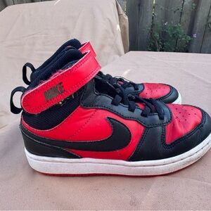 Nike Jordan Kids Black and Red Sneakers